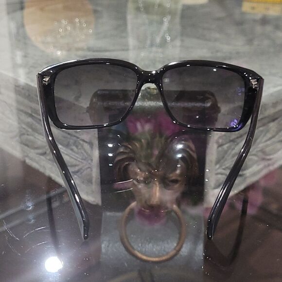 fendi Fs5220 Black and Silver Gradient Rectangular Sunglasses - Picture 5 of 8